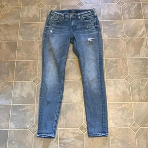 Silver Avery super skinny jeans